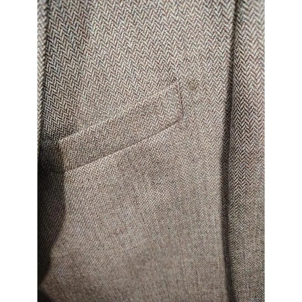 Chaps Pure Wool Brown Tan Sports Coat Jacket 2 Button Blazer Used A Sec 50C 2700